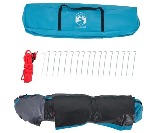 Matkatelk 3 Inimesele, Kuppel, Sinine, Kiirvabastus