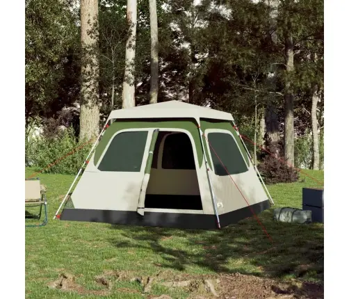 Matkatelk 4 Inimesele, Kuppel, Roheline, Kiirvabastus