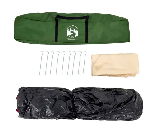 Matkatelk 4 Inimesele, Kuppel, Roheline, Kiirvabastus