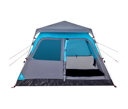Kempinga Telts 4 Personām, Kupola Forma, Zils Vidaxl