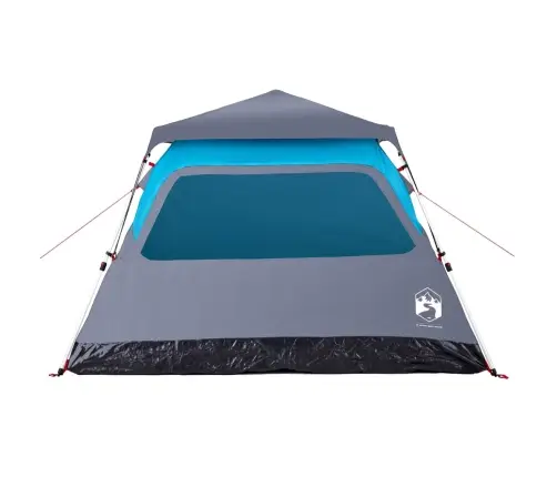 Kempinga Telts 4 Personām, Kupola Forma, Zils Vidaxl
