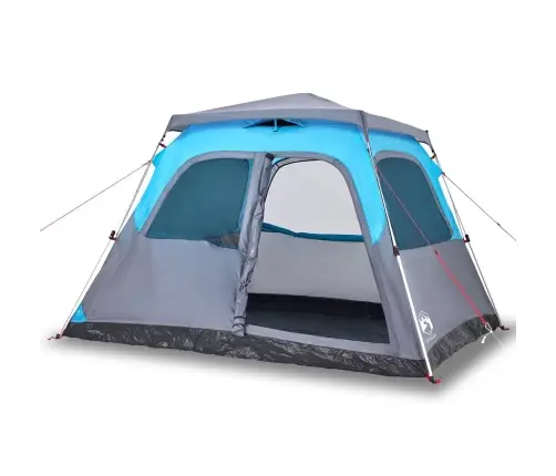 Ģimenes Kempinga Telts 6 Personām, Kupola Forma, Zila Vidaxl