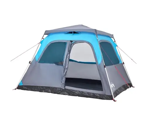 Ģimenes Kempinga Telts 6 Personām, Kupola Forma, Zila Vidaxl