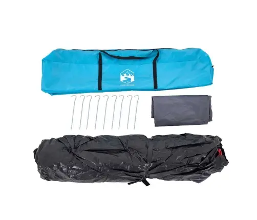 Ģimenes Kempinga Telts 6 Personām, Kupola Forma, Zila Vidaxl