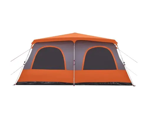 Ģimenes Kempinga Telts 8 Personām, Kupola Forma, Pelēka, Oranža Vidaxl