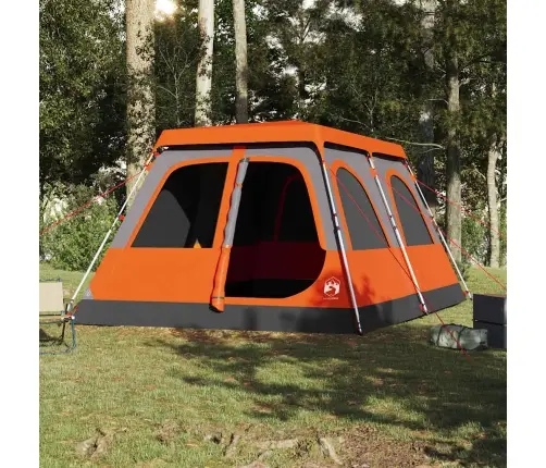 Šeimos Palapinė, Pilka Ir Oranžinė, 10 Vietų, Kupolinė