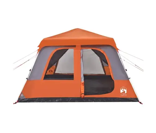 Šeimos Palapinė, Pilka Ir Oranžinė, 10 Vietų, Kupolinė