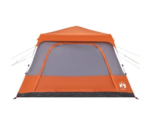 Šeimos Palapinė, Pilka Ir Oranžinė, 10 Vietų, Kupolinė