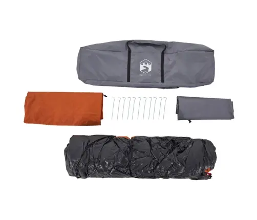 Šeimos Palapinė, Pilka Ir Oranžinė, 10 Vietų, Kupolinė