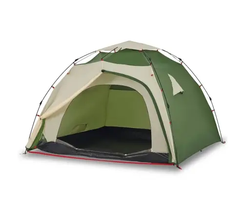 Kempinga Telts 4 Personām, Kupola Forma, Zaļa Vidaxl