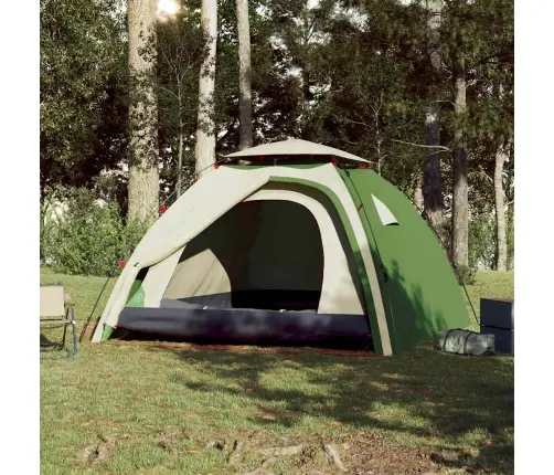 Kempinga Telts 4 Personām, Kupola Forma, Zaļa Vidaxl