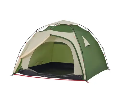 Kempinga Telts 4 Personām, Kupola Forma, Zaļa Vidaxl