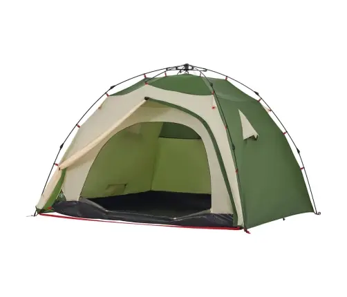 Kempinga Telts 4 Personām, Kupola Forma, Zaļa Vidaxl