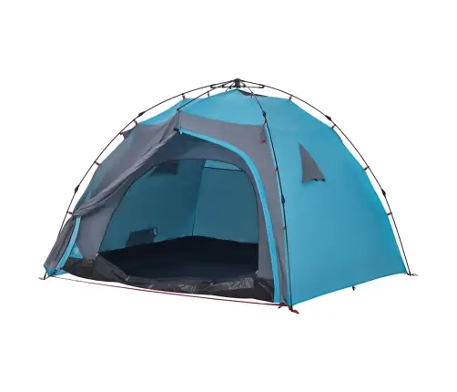 Kempinga Telts 4 Personām, Kupola Forma, Zils Vidaxl