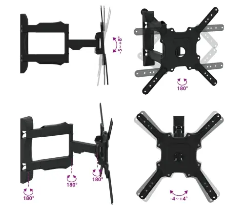 Sieninis Televizoriaus Laikiklis 32-55 Colių Ekranui, 35Kg
