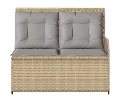 Atgāžams Dārza Krēsls Ar Matračiem, Bēša Pe Rotangpalma Vidaxl