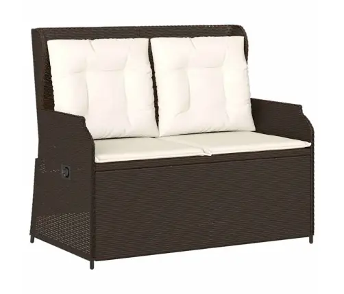 Atgāžams Dārza Krēsls Ar Matračiem, Brūna Pe Rotangpalma Vidaxl