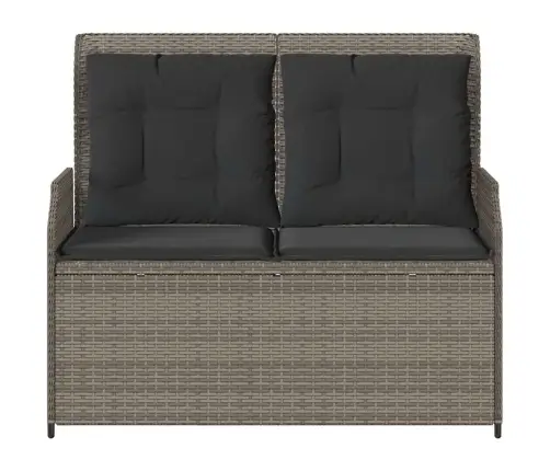 Atgāžams Dārza Krēsls Ar Matračiem, Pelēka Pe Rotangpalma Vidaxl