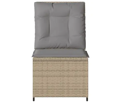 Atgāžams Dārza Krēsls Ar Matračiem, Bēša Pe Rotangpalma Vidaxl Atgāžams Dārza Krēsls Ar Matračiem, Bēša Pe Rotangpalma Vidaxl