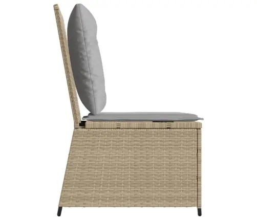 Atgāžams Dārza Krēsls Ar Matračiem, Bēša Pe Rotangpalma Vidaxl Atgāžams Dārza Krēsls Ar Matračiem, Bēša Pe Rotangpalma Vidaxl