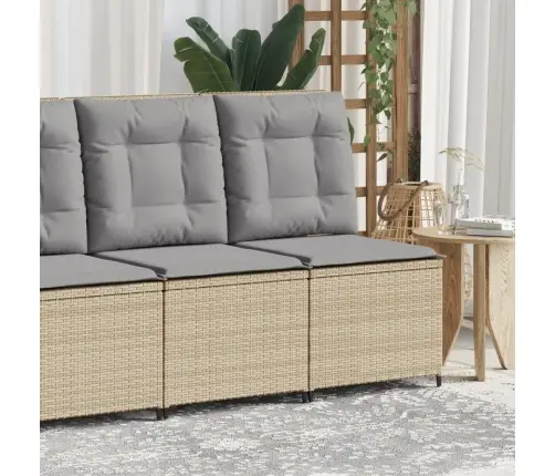 Atgāžams Dārza Krēsls Ar Matračiem, Bēša Pe Rotangpalma Vidaxl Atgāžams Dārza Krēsls Ar Matračiem, Bēša Pe Rotangpalma Vidaxl