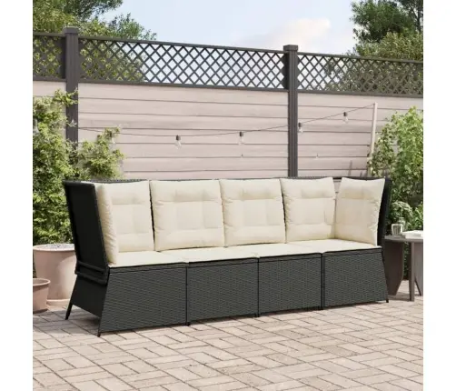 Aia Sektsioon Nurgadiivan Patjadega, Must, Polürotang