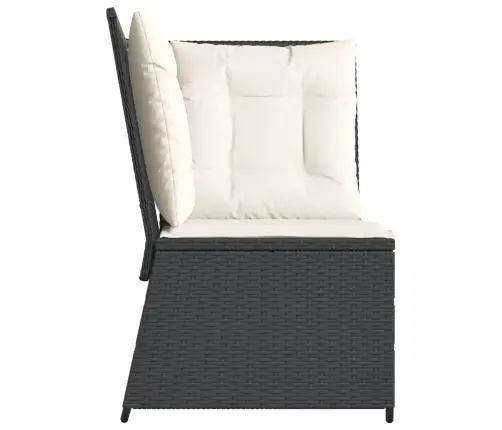 Aia Sektsioon Nurgadiivan Patjadega, Must, Polürotang