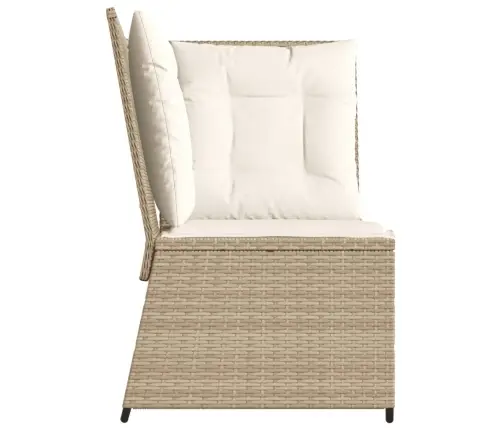 Kampinė Sodo Sofos Dalis Su Pagalvėlėmis, Smėlio, Poliratanas