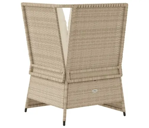 Kampinė Sodo Sofos Dalis Su Pagalvėlėmis, Smėlio, Poliratanas