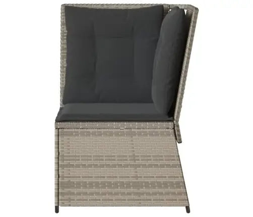 Dārza Stūra Dīvāns Ar Matračiem, Gaiši Pelēka Pe Rotangpalma Vidaxl Dārza Stūra Dīvāns Ar Matračiem, Gaiši Pelēka Pe Rotangpalma Vidaxl