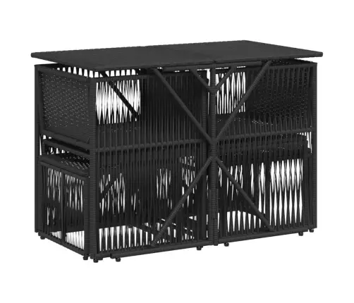 7-Daļīgs Dārza Mēbeļu Komplekts Ar Matračiem, Pe Rotangpalma Vidaxl