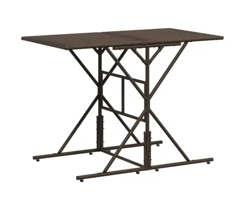 7-Daļīgs Dārza Mēbeļu Komplekts, Matrači, Brūna Pe Rotangpalma Vidaxl