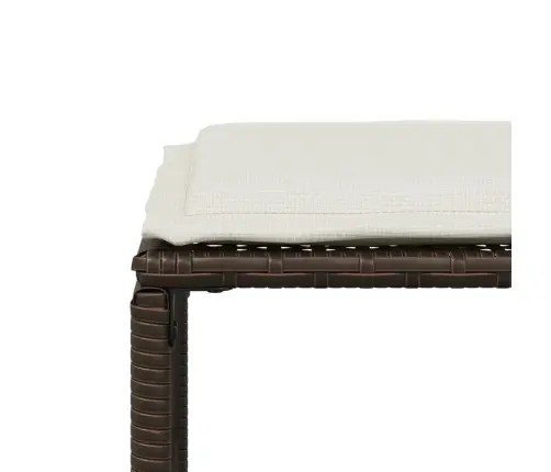 7-Daļīgs Dārza Mēbeļu Komplekts, Matrači, Brūna Pe Rotangpalma Vidaxl