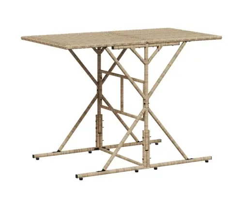 Sodo Komplektas Su Pagalvėlėmis, 7 Dalių, Smėlio, Poliratanas