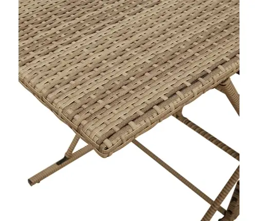 Sodo Komplektas Su Pagalvėlėmis, 7 Dalių, Smėlio, Poliratanas