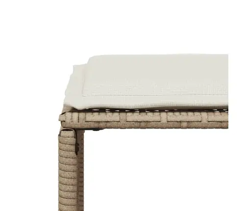 Sodo Komplektas Su Pagalvėlėmis, 7 Dalių, Smėlio, Poliratanas