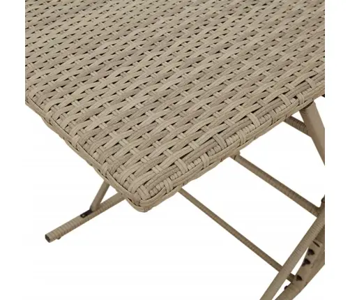 7-Daļīgs Dārza Mēbeļu Komplekts, Matrači,Gaiši Pelēka Pe Pinums Vidaxl