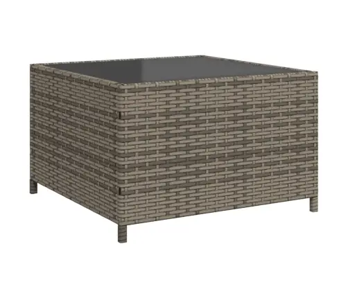 Dārza Dīvāns Ar Galdiņu Un Spilveniem, Pelēka Pe Rotangpalma Vidaxl