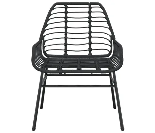 Dārza Krēsli, 2. Gab., Melna Pe Rotangpalma Vidaxl