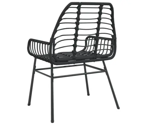 Dārza Krēsli, 2. Gab., Melna Pe Rotangpalma Vidaxl