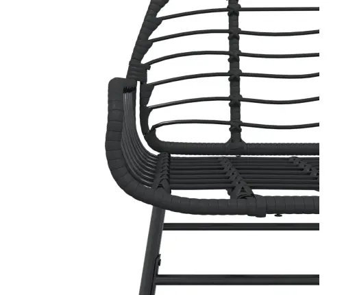 Dārza Krēsli, 2. Gab., Melna Pe Rotangpalma Vidaxl