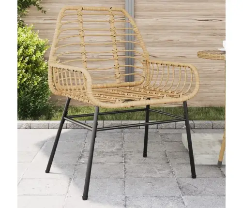 Dārza Krēsli, 2 Gab., Brūns Pe Rotangpalmas Pinums Vidaxl