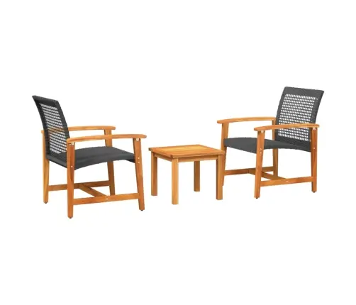 3-Osaline Bistrookomplekt, Polürotang Ja Akaatsia 3-Osaline Bistrookomplekt, Polürotang Ja Akaatsia