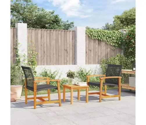 3-Osaline Bistrookomplekt, Polürotang Ja Akaatsia 3-Osaline Bistrookomplekt, Polürotang Ja Akaatsia