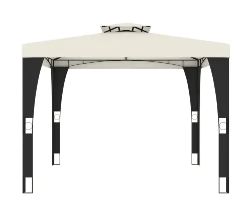 Nojume Ar Dubultu Jumtu, Krēmkrāsas, 2,98X2,98 M, Tērauds Vidaxl