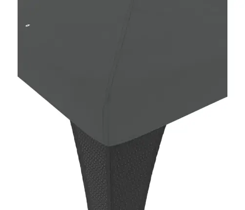 Nojume Ar Dubultu Jumtu, Antracītpelēka, 2,98X2,98 M, Tērauds Vidaxl