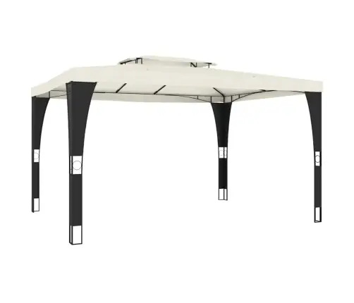 Kahekordse Katusega Paviljon, Kreemjas, 3,98X2,98 M, Teras