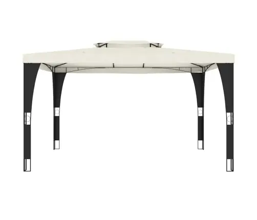 Kahekordse Katusega Paviljon, Kreemjas, 3,98X2,98 M, Teras