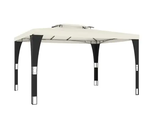 Kahekordse Katusega Paviljon, Kreemjas, 3,98X2,98 M, Teras