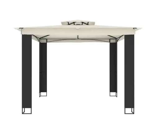 Kahekordse Katusega Paviljon, Kreemjas, 2,94 X 2,94 M, Teras